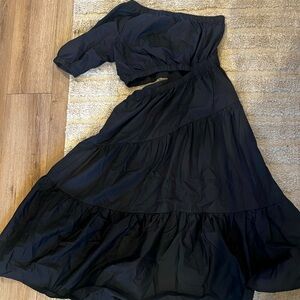 Steve Madden black cut out maxi dress